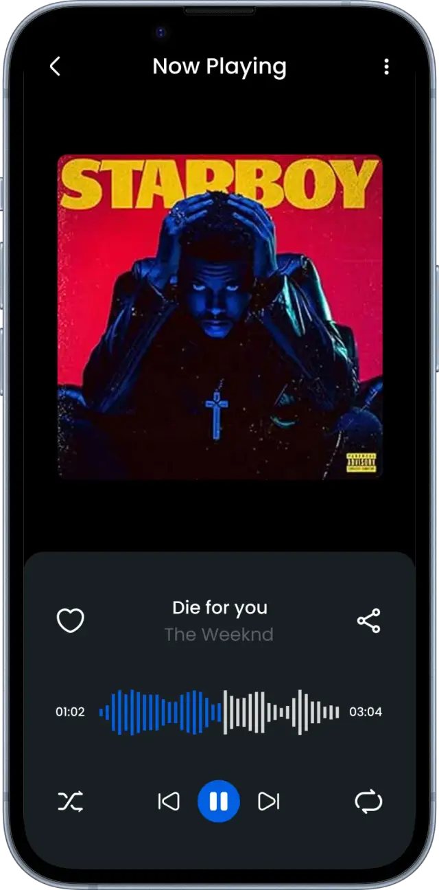 Elegant, Modern & Music-Focused UI design 1