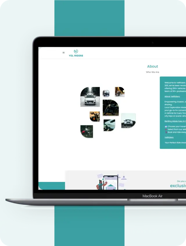 Vel Riders: On-Demand Bike & Car Rental Web Solution
