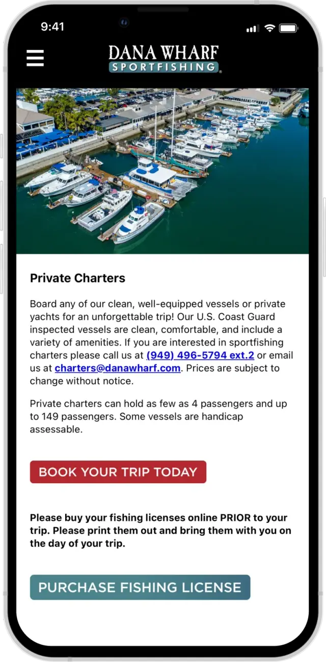 Easy Navigation for Travelers & Fishing Enthusiasts design 2