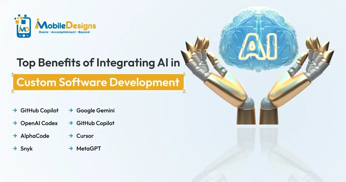 Top Benefits of Integrating AI in Custom Software Development