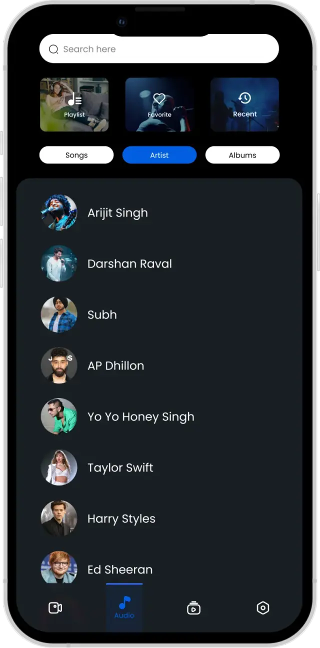 Elegant, Modern & Music-Focused UI design 2